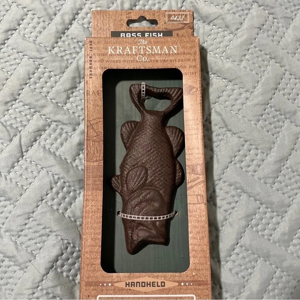 The Kraftsman Co Durable Cast Iron Bass Fish 6